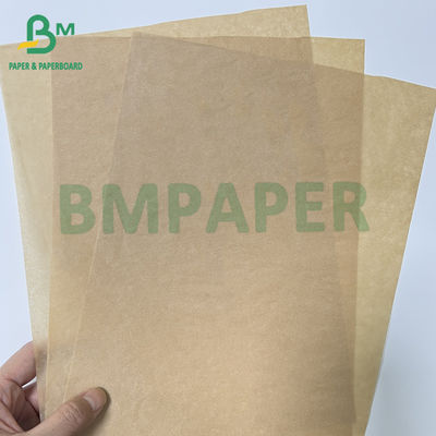 40 g/m 60 g/m unverbleichtes, ölfestes, braunes Verpackungspapier für Snacks und Süßigkeiten