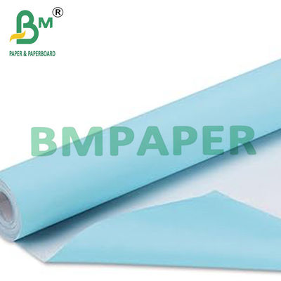 80g 24" x 150ft Blaues Zeichnungspapier mit weißem Rücken für technische Zeichnungen