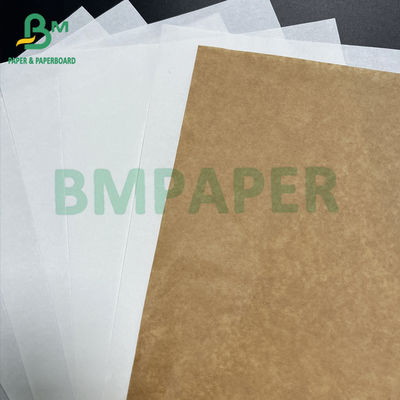 40 gsm + 10 gsm PE Weißes, unbleichtes, braunes Zuckerverpackungspapier Metzgerpapierroll