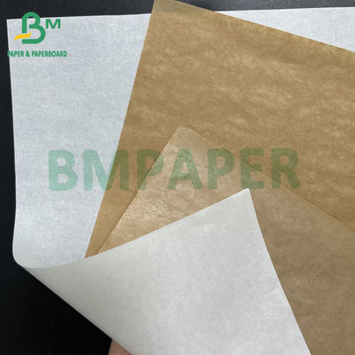 40 gsm + 10 gsm PE Weißes, unbleichtes, braunes Zuckerverpackungspapier Metzgerpapierroll