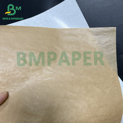 40 gsm + 10 gsm PE Weißes, unbleichtes, braunes Zuckerverpackungspapier Metzgerpapierroll