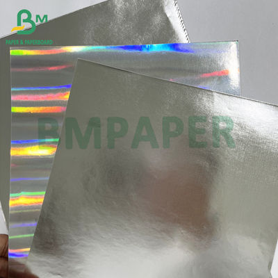 Etikettendruck Exzellente Feuchtigkeitsfestigkeit Silberbeschichtetes Metallpapier