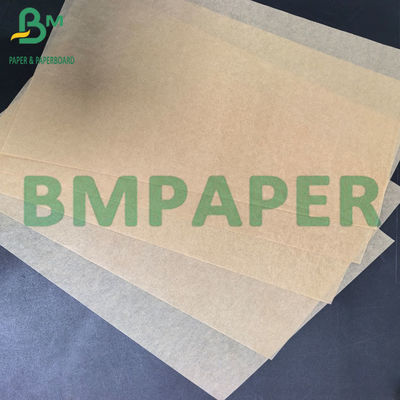 40 gm Einseitig glänzendes, öldichtes, MG-Blätter, unbleichendes braunes, gestreiftes Kraftpapier