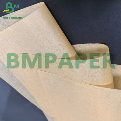 40 gm Einseitig glänzendes, öldichtes, MG-Blätter, unbleichendes braunes, gestreiftes Kraftpapier