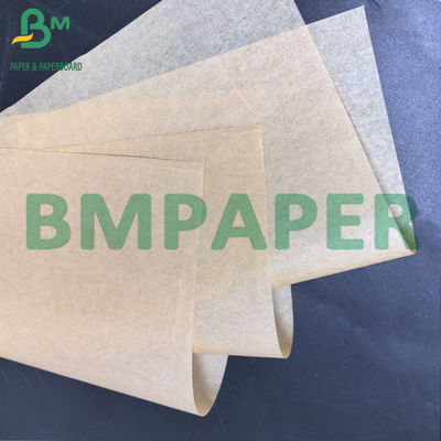 40 gm Einseitig glänzendes, öldichtes, MG-Blätter, unbleichendes braunes, gestreiftes Kraftpapier