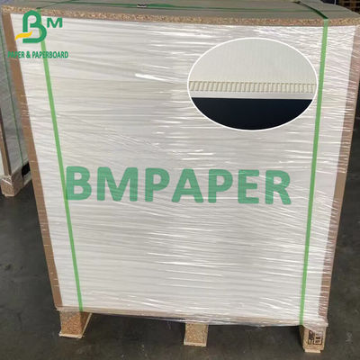 Schwarz/Weiß Walzkartonblatt 3 Schichten Vollfarb F Flötenplatte 700mm X 1000mm