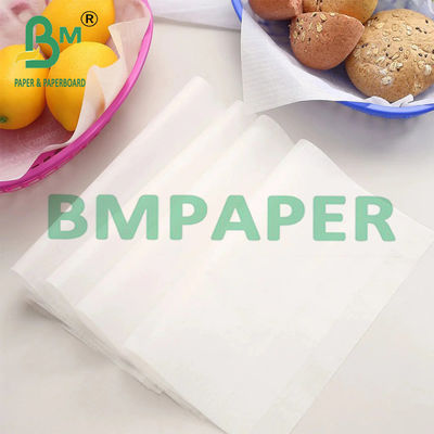 15 x 15 Zoll Weißes Kompostierbares Sandwich-Wallpapier für Delis