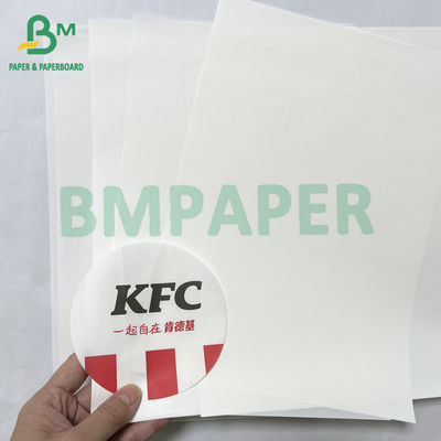 50 g glatte Lebensmittelsicherheit Kit 5 Kit 7 fettdichtes Hamburgerpapier