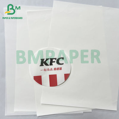 50 g glatte Lebensmittelsicherheit Kit 5 Kit 7 fettdichtes Hamburgerpapier