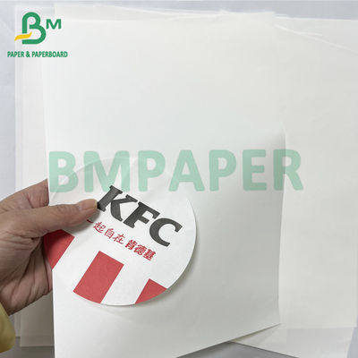 50 g glatte Lebensmittelsicherheit Kit 5 Kit 7 fettdichtes Hamburgerpapier