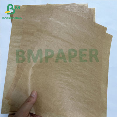 Recycelbare 40g Premium einseitige glänzende braune Kraftbeutel Papierrolle