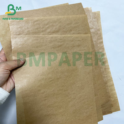 Recycelbare 40g Premium einseitige glänzende braune Kraftbeutel Papierrolle
