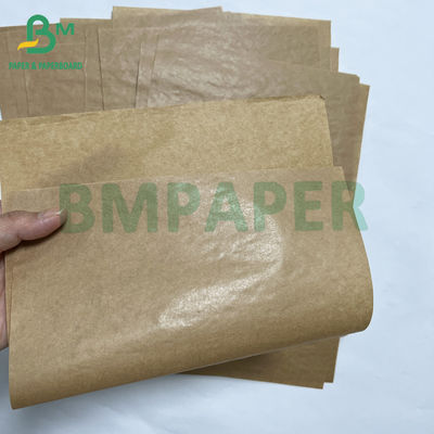 40g Lebensmittelsicherheit Einseitiges hochwertiges glänzendes braunes Kraftpapier