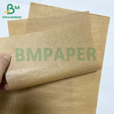 40g Lebensmittelsicherheit Einseitiges hochwertiges glänzendes braunes Kraftpapier