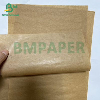 40g Lebensmittelsicherheit Einseitiges hochwertiges glänzendes braunes Kraftpapier