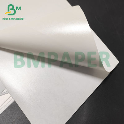 80g 130g weißes glänzendes Aufkleberpapier mit heiß schmelzendem Klebstoff