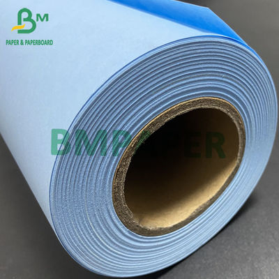 Blaue Plotter-Papier-Rolle, doppelseitiges Blaupaar, benutzerdefiniertes Papier Breite 50m 100m 150m Länge