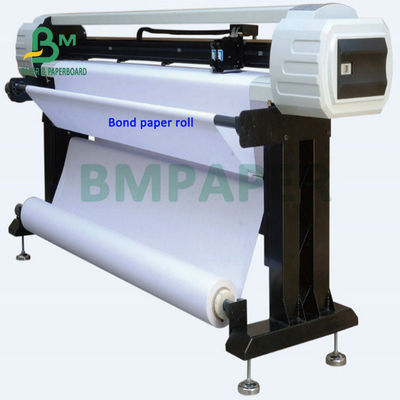 20# 24# 28# Breitformat Inkjet Bond Papier 20lb 24lb unbeschichtetes CAD Plotter Papier