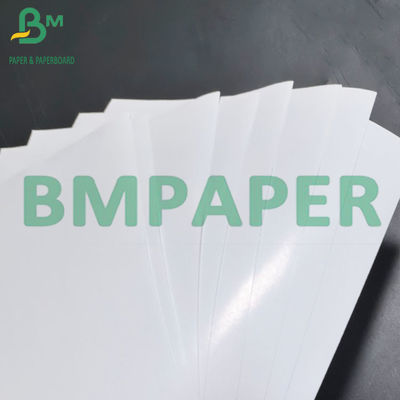 75um weißes Klebepapier aus PP mit 80g Glanzpapier