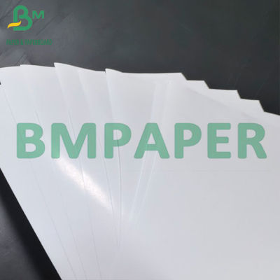 80um weißes Klebepapier aus PP mit 80g Liner Glanzpapier für den Laserdruck