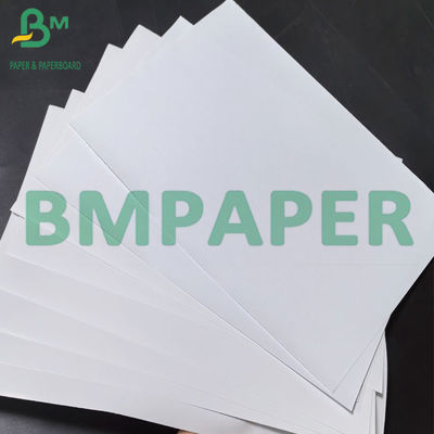 80um weißes Klebepapier aus PP mit 80g Liner Glanzpapier für den Laserdruck