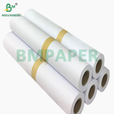 20LB Breitformat, nicht beschichtete weiße Papierrolle für Inkjet-Drucker 24&quot; x 150&quot;