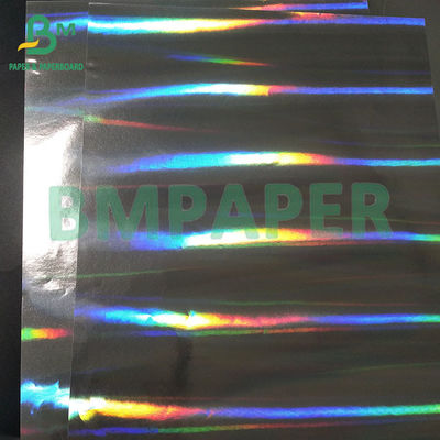 70 gm 763 mm Druckfähigkeit Silbern Nassfestigkeit Aluminierte Bieretikette Holographisches Papier