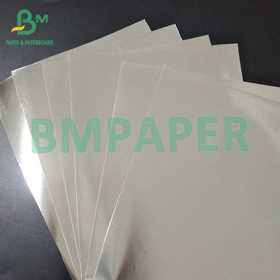 70 gm 763 mm Druckfähigkeit Silbern Nassfestigkeit Aluminierte Bieretikette Holographisches Papier