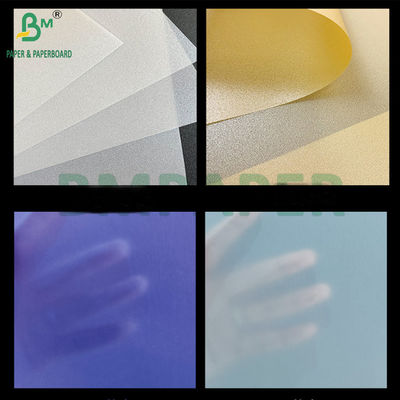 110gm Farbspurenpapier 787mm X 1092mm Halbtransparentes Perlgefärbtes Gold-Sliverpapier