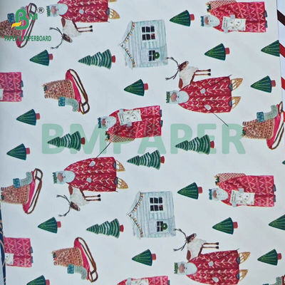 60gm Nachmachdruck Weihnachtsgeschenkverpackung Verpackungspapierrolle 43cm x 300cm