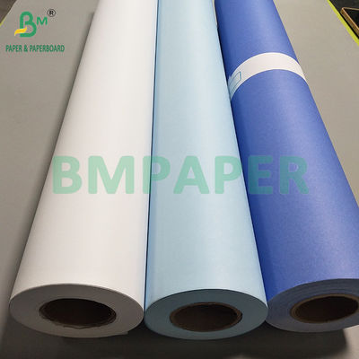 20LB 24&quot; Einzelseite Helle Blaue Violett CAD Plotter Engineering Bond Papier Rollen