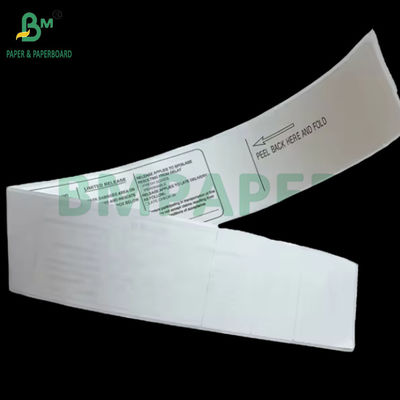 70gm Thermaletikett Flugzeugklebstoff Gepäcketikett Papier 53,9cm X 5,5cm