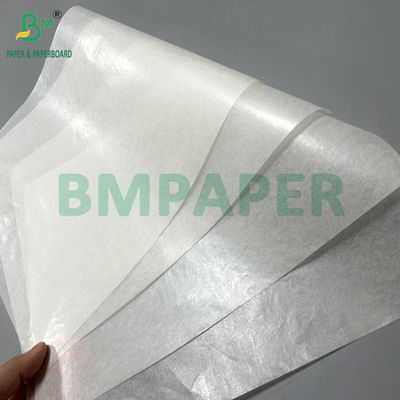 35 Gramm weißes druckfreudiges, öldichtes, wachsbeschichtetes Papier zur Sandwichverpackung