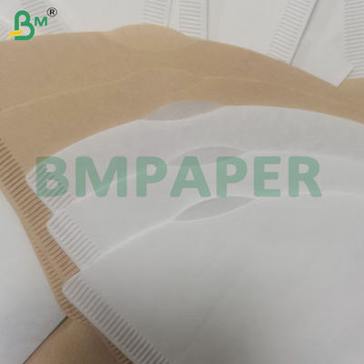 Braunes Einwegkaffeefilterpapier 100 Zählen 2-4 Tassen Ripple Papier