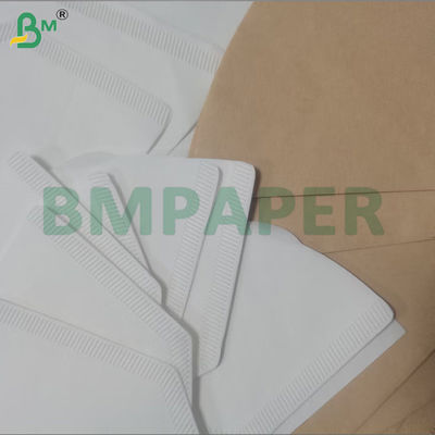 Braunes Einwegkaffeefilterpapier 100 Zählen 2-4 Tassen Ripple Papier