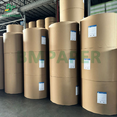 Kraftplatte 320g + 20g PE Naturbraunes Lebensmittelbecherpapier 32&quot; Rollen 3&quot; Kern 32 1 Meter Außendurchmesser