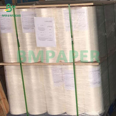 40-60 gm Einseitig glänzendes Glaspapier für Etikettrückpapier Weiß Gelb Blau