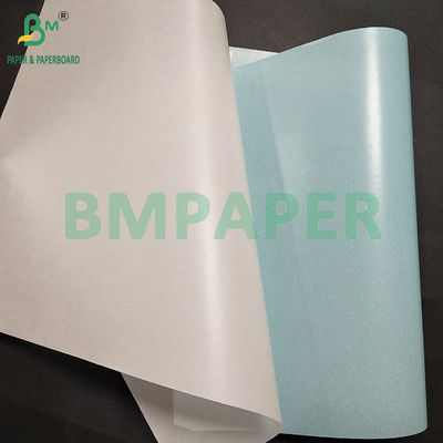 40-60 gm Einseitig glänzendes Glaspapier für Etikettrückpapier Weiß Gelb Blau