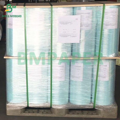 40-60 gm Einseitig glänzendes Glaspapier für Etikettrückpapier Weiß Gelb Blau