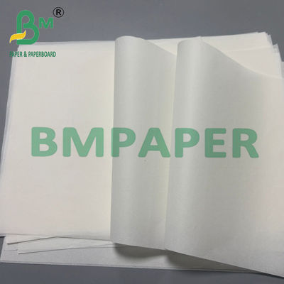 38gm Weißes fettdichtes Papier Lebensmittelqualität Hohe Temperaturbeständigkeit 80 * 110cm