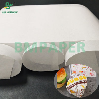 38 gm 40 gm Papierparchemin fettfeste Hamburgerverpackungspapier