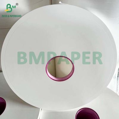 34 mm x 6000 m Weiße MG-Papierrolle 25 g 26 g zum Verpacken von Plastikstrohhalmen