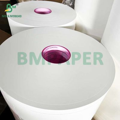 34 mm x 6000 m Weiße MG-Papierrolle 25 g 26 g zum Verpacken von Plastikstrohhalmen