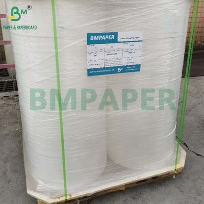 34 mm x 6000 m Weiße MG-Papierrolle 25 g 26 g zum Verpacken von Plastikstrohhalmen