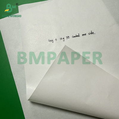 1 Seiten PE-beschichtetes Papier Weißes Kraftpapier 40g + 10g Größe 36 x 25 Zoll