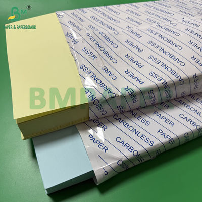 75 gr 78 gr Kohlenstofffreies Papier CF Gelb CFB Blau Buchstaben Größe 216x279mm Bild Schwarz
