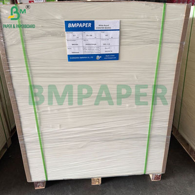 0.7mm 385gm Premium Absorptions-Coaster Board 70x100cm Natürliche weiße Blätter
