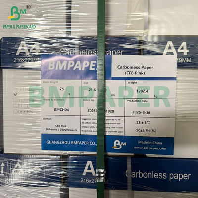 56g - 78g Digitale Autokopie NCR Papierbrief Größe 8/2 x 11inches Bild Schwarz