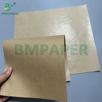 60 gm 70 gm 70 x 100 cm Braun, mit einer Seite beschichtet, gestreiftes Kraftpapier für Lebensmittelbeutel