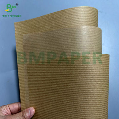 60 gm 70 gm 70 x 100 cm Braun, mit einer Seite beschichtet, gestreiftes Kraftpapier für Lebensmittelbeutel
